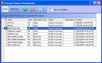 Screen | Electronic Medical Billing Software